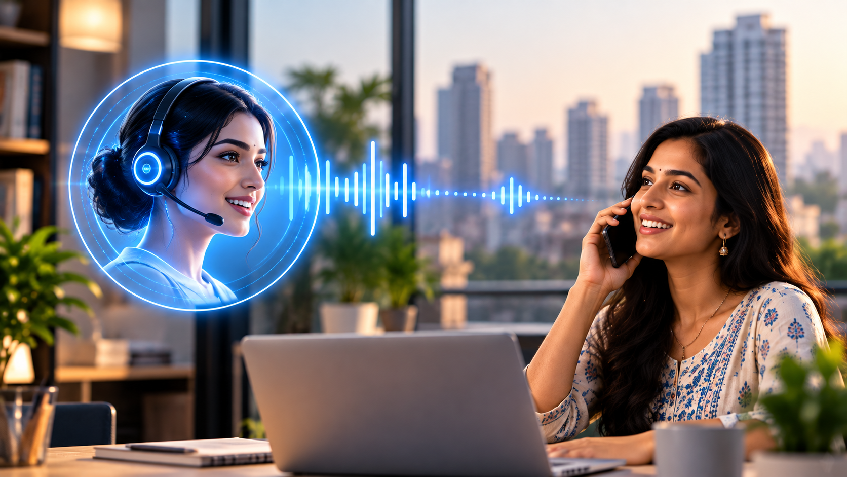 AI caller with Hindi voice support for Indian Organizations